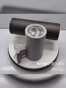 【2025 new aluminum】LED wall lamp Outdoor Double Head Wall Lamp mounted Light Landscape Fence Up-Stair Yard Lamp Outdoor Garden Emergency Street Lights Garden Exterior Corridor Hotel Modern Decoration Garden Courtyard