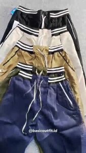 Celana Pendek Pria Kolor Santai [M-3XL] Jumbo Variasi List RPD12A