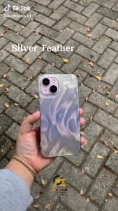 Case Hologram Feather Silver: Pelindung Ponsel Xiaomi & Samsung