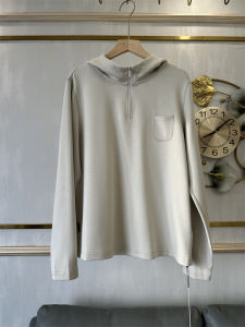 Fima Dian 2510652025 Womens Casual Hoodie Pure Color Base Shirt Versatile Spring New Korean Style Artistic T-shirt