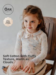 OAK FAMILY | Autumn Long Sleeve Versatile Bow Top For Girls