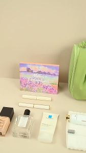 T888 กระเป๋าเครื่องสำอาง กระเป๋าใส่อุปกรณ์อาบน้ำ มีช่องใส่แปรงแต่ง พร้อมส่ง