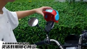 Motorcycle Phone Holder Cell Phone Sunshade Helmets for Cell Phone with Cute Ears - Anti-Reflective Sun Protection for Mobile Phones for Motorcycle Bike Car Phone Holder