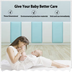 【SG Stock】EmmAmy® Wall Cushion Baby Protection Pad Wall Paper Headboard DIY Wall Protector Childrens Room Playroom Anti-collision Wall Paste Soft Wall Cushion 20*50cm 30*30cm Bed Cushion - Lazada