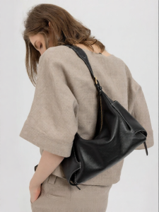 VANESSA HOGAN | Hobo Bag Medium Cowhide Leather