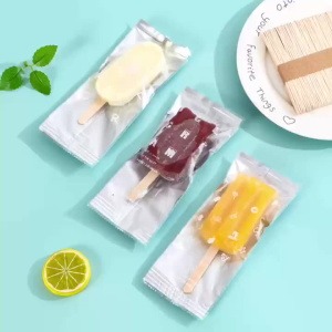 (clearance)100 Pieces 8x19 CM Popsicle Bags Disposable Ice Cream Bags heat-seal Clear Ice Pop Plastic Bags Ice Popsicle Mold Bag