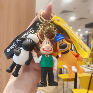 Anime Shaun the Sheep Keychain Creative Cartoon Animal Doll Pendant Childrens Gift