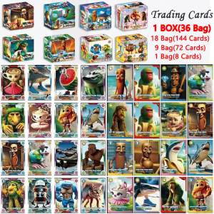 1Set of 288Sheets Italian Brainrot Cards of Collection Tungtungtung Sahur Card Game Toy For Children Trading Cards Birthday Gift