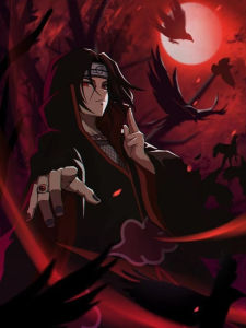 Bandai | Bộ Tranh Sơn Dầu Anime Naruto Uchiha Itachi - Trang Trí Tường Hiện Đại Cho Phòng Khách Phòng Ngủ Không Cần Khung