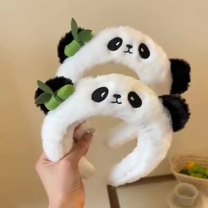 EELHOE | Cute Cartoon Panda Plush Headband For Womens Face Washing Amusement Park Funny And Creative Headband For Zoo Hair Accessories