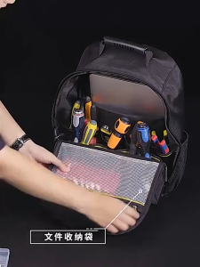 COD Tas Perkakas Tukang Mekanik Teknisi Listrik Alat Pertukangan Storage Tool Backpack 31x20x43cm