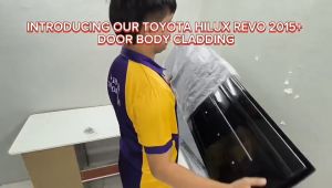 GECA HILUX REVO 2015+ BODY CLADDING RBC05 BLACK (11709)