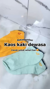 EFKS84 Kaos Kaki Pendek Ankle Ala Korea Semata Kaki Kaos Kaki Motif Love Renda