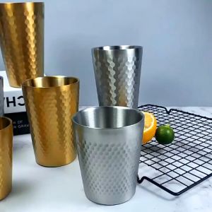 แก้วสแตนเลส2ชั้น เก็บอุณภูมิร้อนเย็นได้ ใช้ใส่ชาร้อน กาแฟร้อน ไม่ร้อนมือ ใส่น้ำแข็งละลายช้า ใช้ใส่น้ำผลไม้ น้ำดื่มต่างๆ