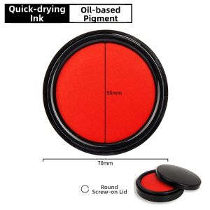 deli | Red Water-Resistant Quick-Drying Oil-Based Stamp Pad
