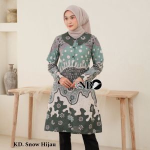 BATIK HARIZA BAJU ATASAN TUNIK BATIK WANITA KEKINIAN LENGAN PANJANG BAHAN KATUN ANTI LUNTUR BLOUSE BATIK BLOUSE KERJA PAKAIAN BATIK WANITA PAKAIAN KERJA WANITA TERBARU BLOUSE TUNIK SERAGAMAN UKURAN M L XL  XXL DAN JUMBO BAHAN SUPER ADEM