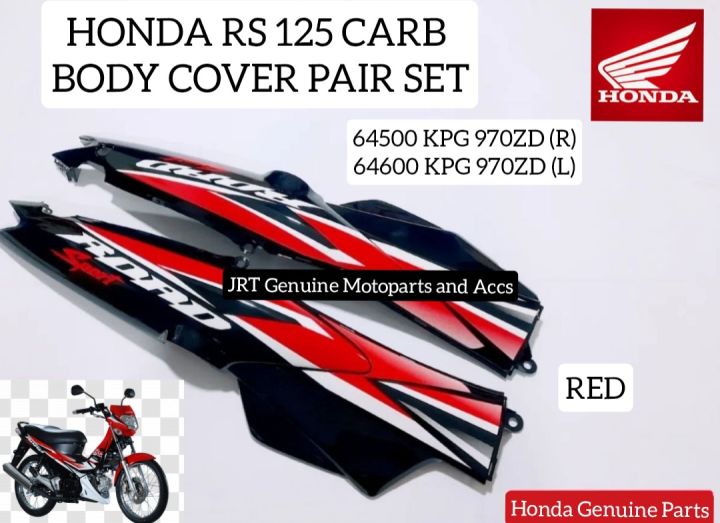 Honda RS 125 Carb Body Cover Set Red Lazada Lazada PH