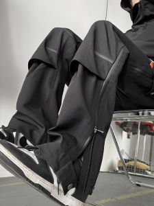 Tactical Pants: Men & Women's Spring & Autumn American High Street Niche Design Outdoor Waterproof Climbing Pants