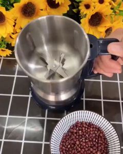 Máy xay hạt khô xay bột gia vị cà phê đa năngcông suất 300w 6 lưỡi dao cực bén chất liệu cối inox