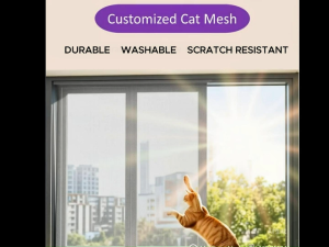 Custom made Safety Window Mesh No Drilling Anti Cat Escape (Non DIY)