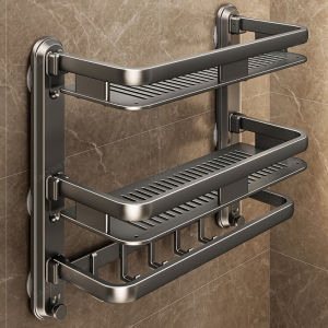 TAOSHI | Suction Cup Easy-Install Bathroom Storage Rack