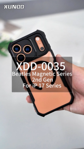 [Hỏa Tốc HCM] Ốp lưng XUNDD iPhone 17/ Air/ 17 Pro/ 17 Pro Max/ 17e/ 16/ 15/ 14/ 13/ 12 Series (XDD-0035 BEATLE MAGNETIC) - Hỗ trợ sạc không dây