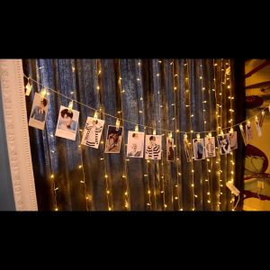 Đèn led gắn ảnh dây kẹp ảnh đèn led 1.5m 10 bóng TMC Store - Trang trí phòng cực chill