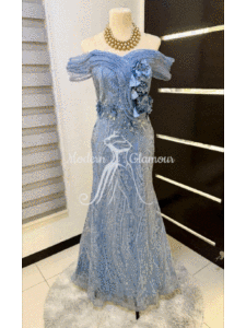 MINNIE PREMIUM LACE OFF SHOULDER LADIES MOTHER GOWN