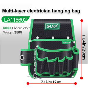 LAOA | LAOA Oxford Cloth Storage Bag Multilayer Telecommunication Tool Pack Repair Tool Pocket