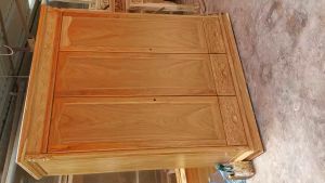 Tủ quần áo 3 cánh gỗ gõ đỏ loại dày