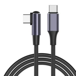 BSN | Mobile Phone USB C To USB Type C Cable PD 100W Fast Charging Line Quick Charge 4.0 Right Angle Wire 90 Degree Data 0.5m/1m/2m