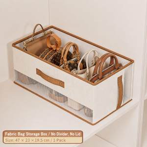 Storage Box Foldable Clothing Organizer PU Leather Trim Non Woven Fabric PP Board Closet Wardrobe Quilt Blanket Bag Storage Case