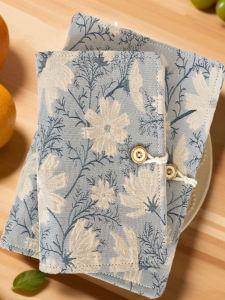 A5 A6 Size【Baoqingfang】Gesang Flower Soft Leather Artistic Notebook Loose Leaf Fabric Diary Book Handmade Stitching Notebook