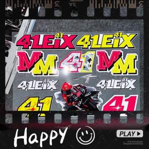 Motorcycle Racing Team Driver Aleix Espargaro No. 41 Sticker Decoration Fuel Tank Side Panel Body Helmet Waterproof Decals For KYT HJC Arai SHOEI Shark AGV