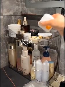 Kệ Hai Tầng Đựng Mỹ Phẩm Chăm Sóc Da Sang Trọng Cho Nhà Tắm