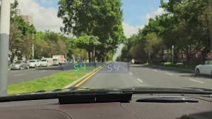 RYSJM | W1 Digital Speedometer Displays Speed Speedometer GPS KMH Large Screen with Green and White LED Display Car HUD Plug and Play