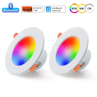 Đèn LED Âm Trần Thông Minh Tuya Bluetooth 10W Điều Chỉnh Độ Sáng Đèn RGB Điều Khiển Bằng Ứng Dụng Smart Life Và Điều Khiển Nhóm Từ Xa RF 2.4G