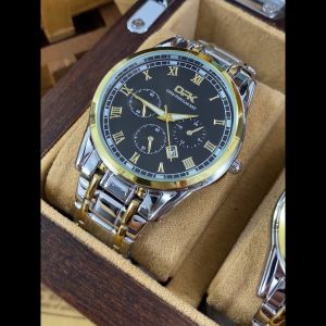 OPK Jam Tangan Pria Dewasa 2024 Otomatis Anti Air Bercahaya Kalender Dial Stainless Steel Bisnis Mode Jam Tangan Original