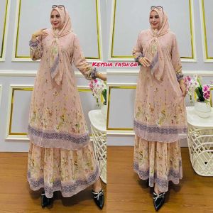 SERUTY BABYDOLLSET HIJAB SEGI EMPAT BUSUI TERBARU GAMIS PREMIUM