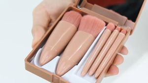 Makeup Brush Set 5pcs Portable Powder Eyeshadow Eyebrow Concealer Foundation Brush Makeup Tool - USA Goods