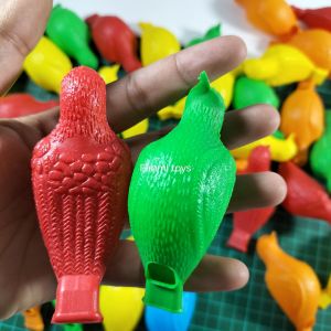 50 pcs Mainan Pluit burung lembek warna warni Fahmi toys