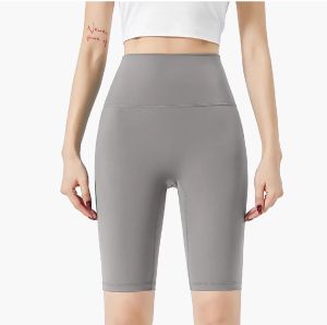 SKINOFSKIN | Bare-skin Fabric Sport Shorts High-waist Stomach-control For Running And Cycling