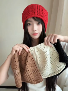 Mũ Len Móc Khóa Thủ Công Đầu Mùa Thu Mũ Len Co Giãn Cho Nữ Mũ Len Tròn Có Viền Mũ Len Mùa Thu Mũ Len Mùa Đông Mũ Len Mùa Xuân Mũ Len Mùa Hè