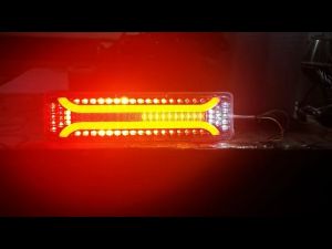 Stoplamp Truk LED Model RVA 46cm (SEPASANG) - Sein Running Dinamis Universal 12V-24V