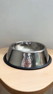 Thick Plain Stainless Steel Dog Bowl Cat Plate Bowls Food or Water Bowl Pet Essentails Accessories