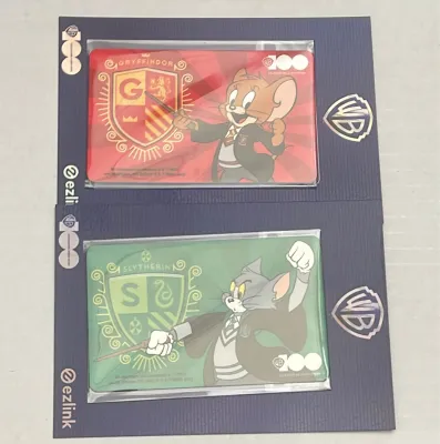 Warner brothers Tom and jerry Harry potter ezlink set of 2 pieces