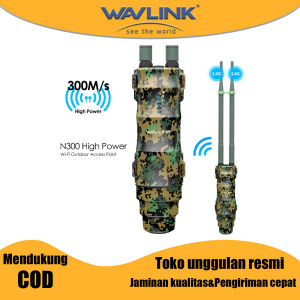 WAVLINK WiFi Range Extender 300 Mbps Penguat Sinyal WiFi Repeater Jarak Jauh Dalam/Luar Ruangan