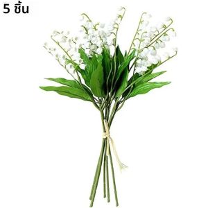 5/10/20 ชิ้น 36 เซนติเมตรประดิษฐ์พลาสติก Bellflower Lily Valley ดอกไม้สําหรับงานแต่งงานหน้าแรกตาราง Centerpiece อุปกรณ์ตกแต่ง