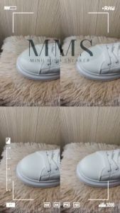 Giày Bata Nam Mẫu Đơn Giản - Màu Trắng/Đen - Phù Hợp Đi Học Đi Chơi