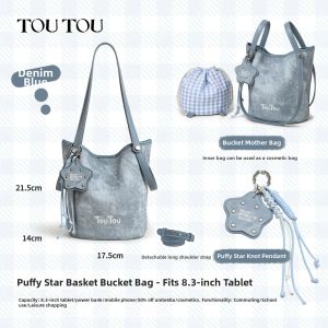 TOUTOU | Fall New Star Style Large Capacity Bucket Bag